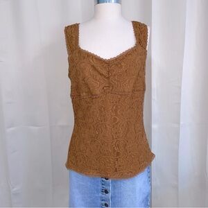 One step up lace tank top